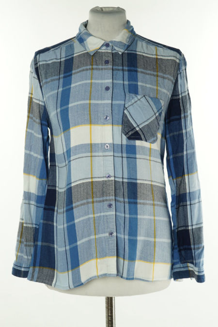 Koszula biało-niebieska w kratkę