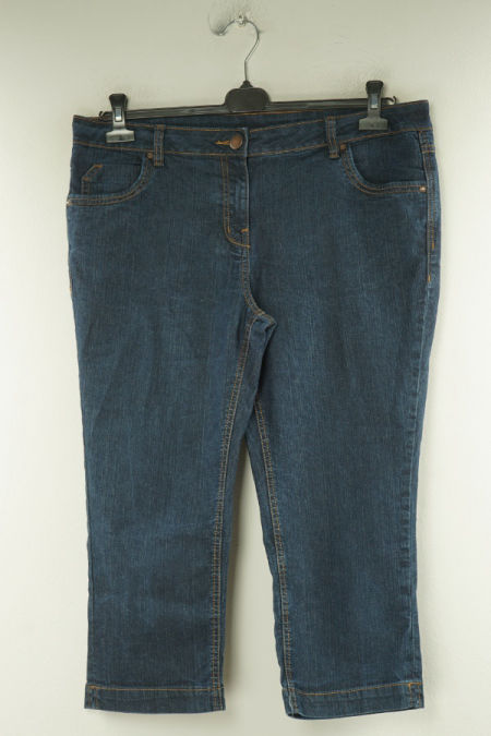 Spodnie 3/4 granatowe jeansowe