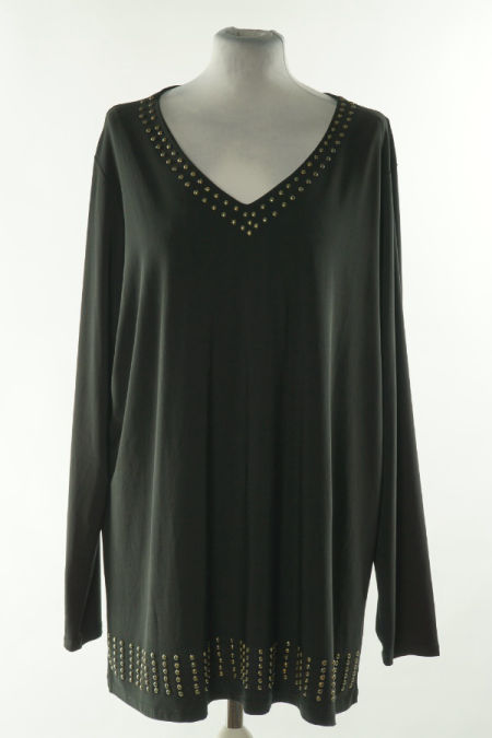 Bluzka czarna z dżetami