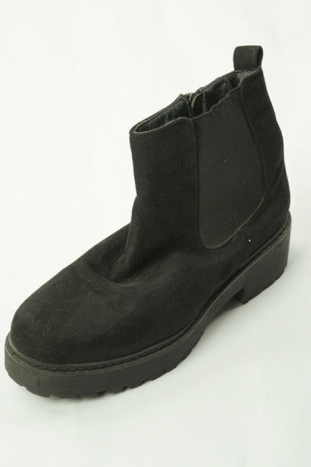 Botki czarne zamszowe