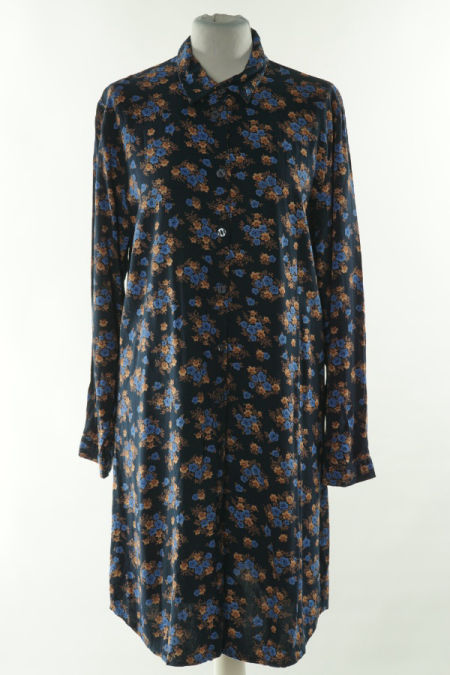 Sukienka granatowa w kwiatki