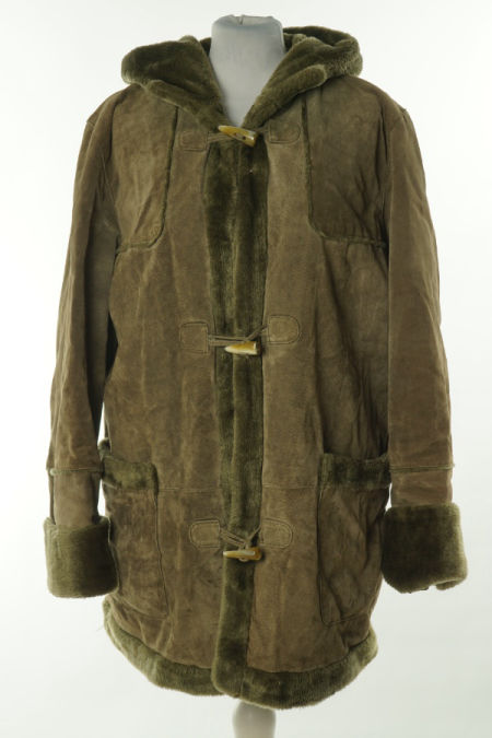Kurtka oliwkowa skórzana