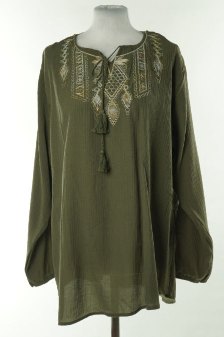 Bluzka zielona z haftem