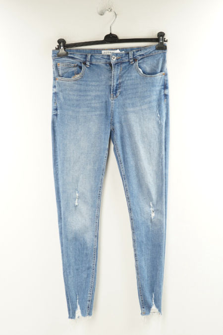 Spodnie niebieskie z przetarciami