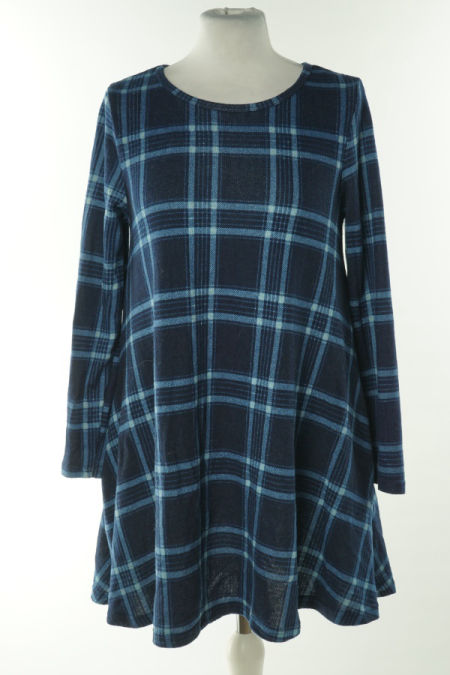 Tunika granatowa w kratkę
