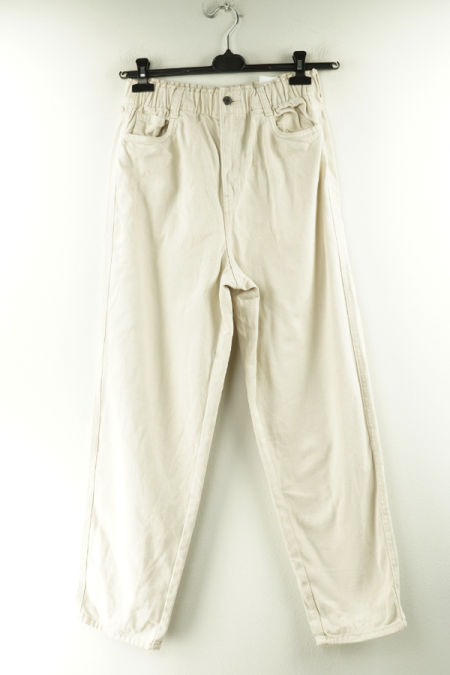 Spodnie kremowe jeansowe, H&M