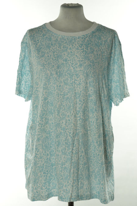 Koszulka biało-niebieska w ciapki