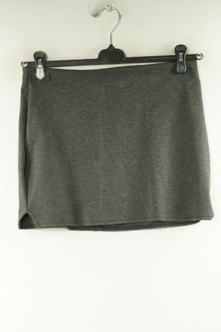 Spódnica materiałowa ciemnoszara w paski