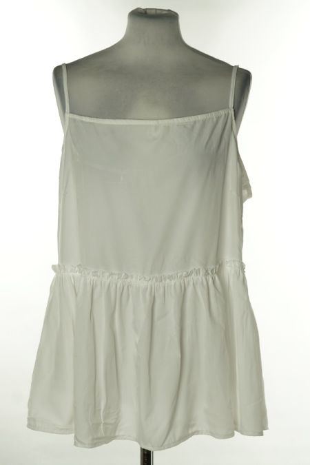 Bluzka biała na cienkich ramiączkach