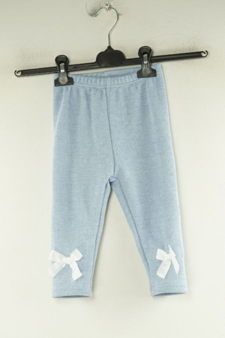 Spodnie niebieskie z kokardkami