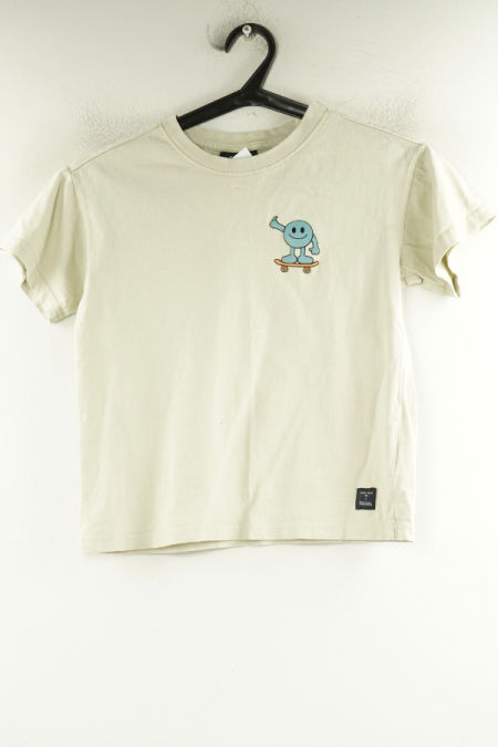 Bluzka beżowa z nadrukiem