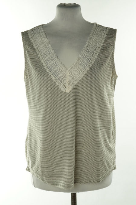 Koszulka biała w czarna paski