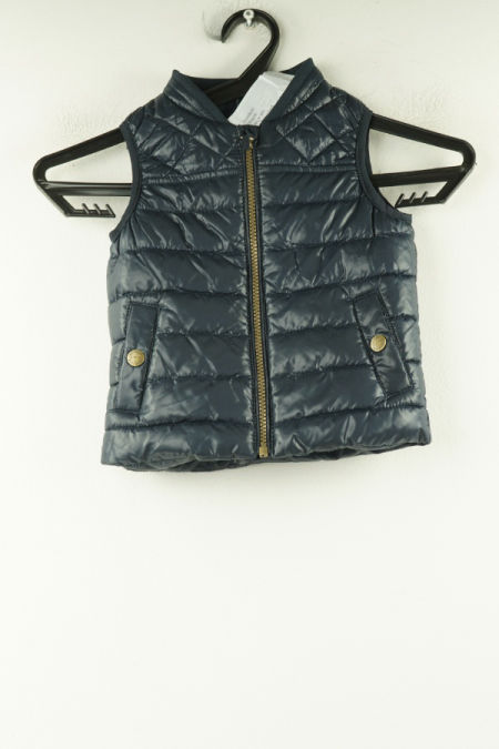 Bezrękawnik granatowy pikowany