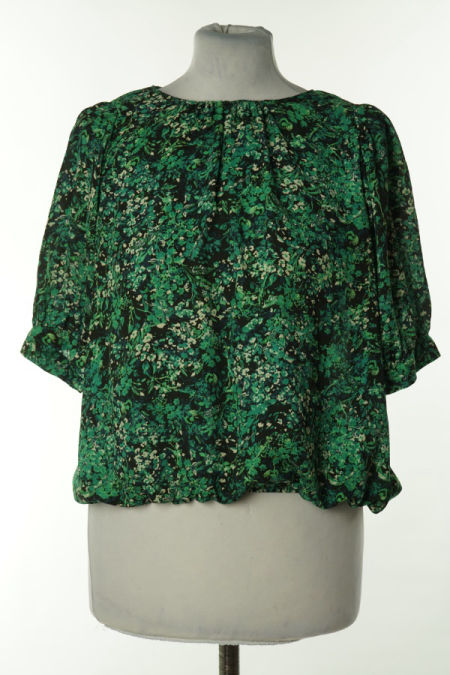 Bluzka w zielone kwiaty