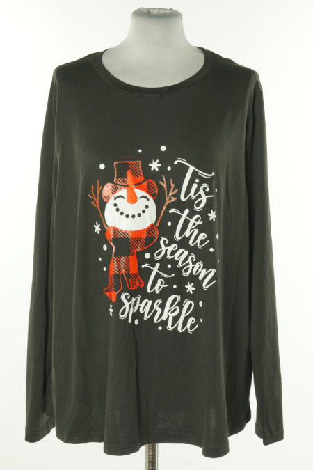 Bluzka czarna świąteczna