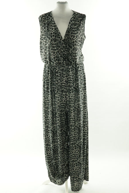 Kombinezon biało-czarny w cętki