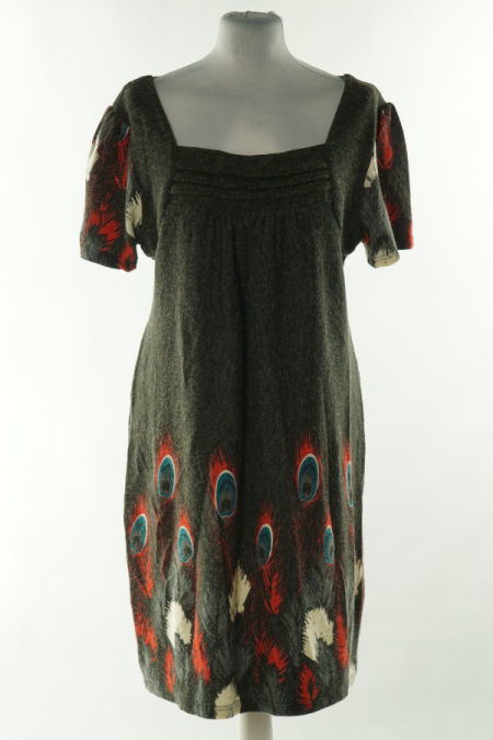 Sukienka sweterkowa szara