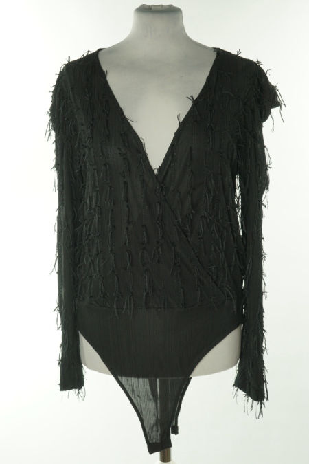 Body czarne z frędzlami, ZARA