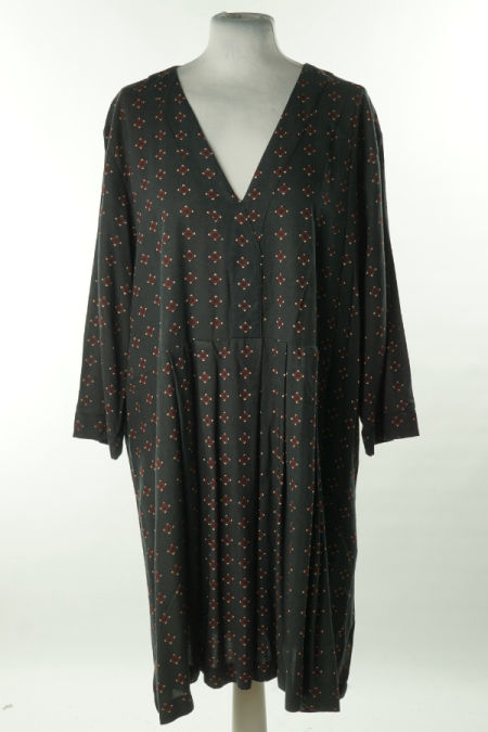 Sukienka ciemnoszara we wzory, H&M