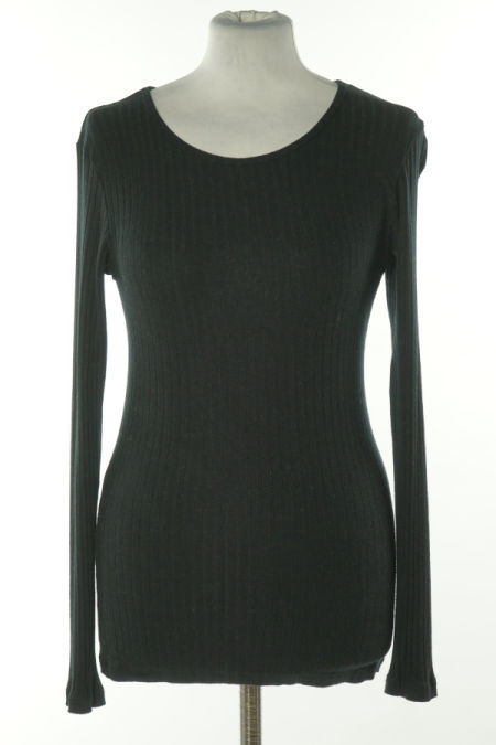 Bluzka czarna prążkowana