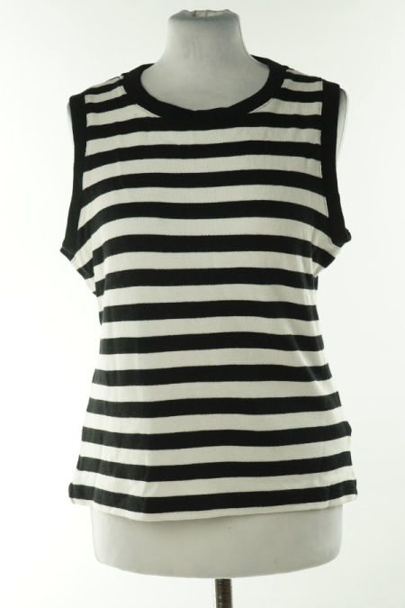 Bluzka sweterkowa w biało czarne paski 