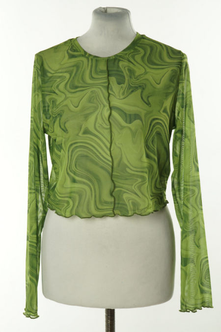 Top zielony siateczkowy, PRIMARK