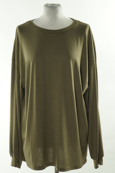 Bluzka brązowa z nadrukiem z tyłu