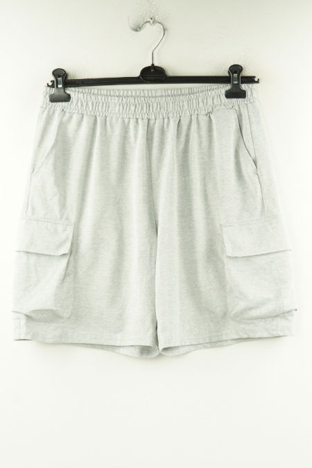 Krótkie spodenki szare dresowe z kieszeniami