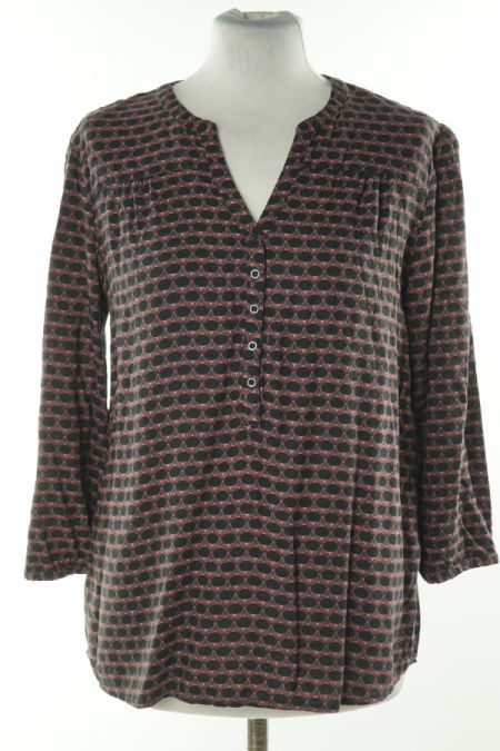 Bluzka różowo-czarna