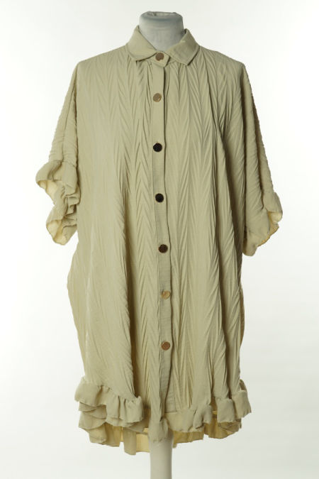 Tunika beżowa falbaniasta