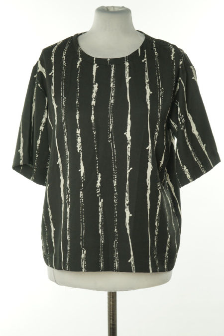 Bluzka czarna w białe paski