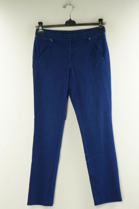 Spodnie materiałowe niebieskie