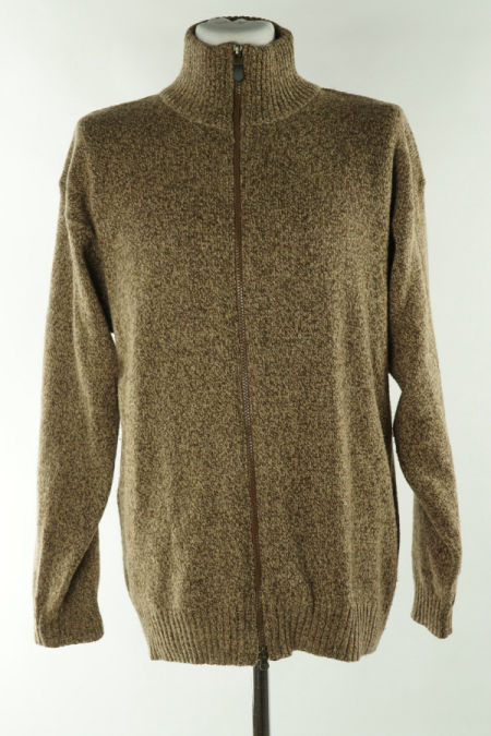 Sweter beżowy melanż, 100% wełna