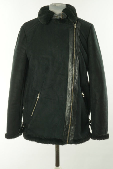 Kurtka czarna zamszowa