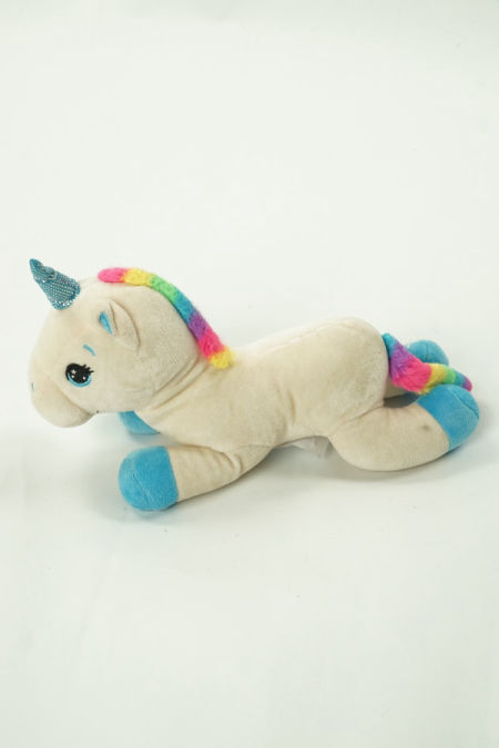 Maskotka jednorożec beżowa