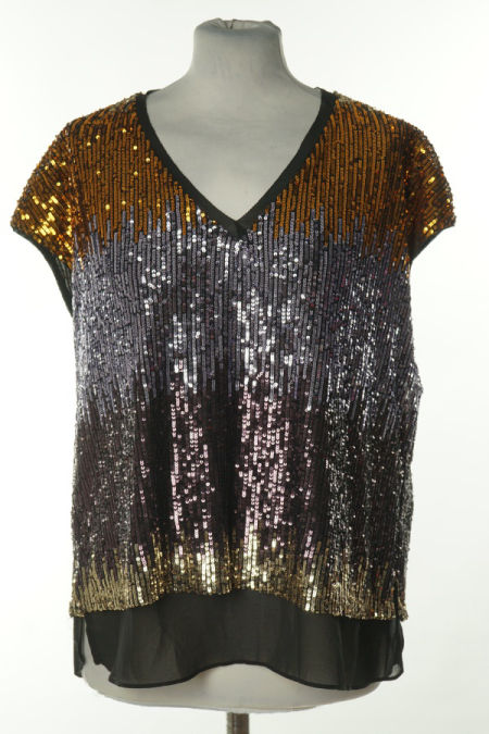 Bluzka z kolorowymi cekinami