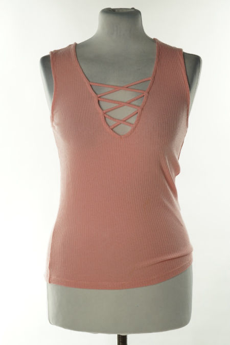 Koszulka różowa prążkowana