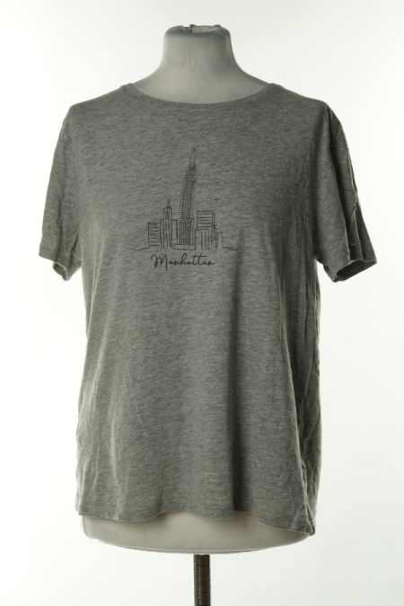 Koszulka szara nadruk