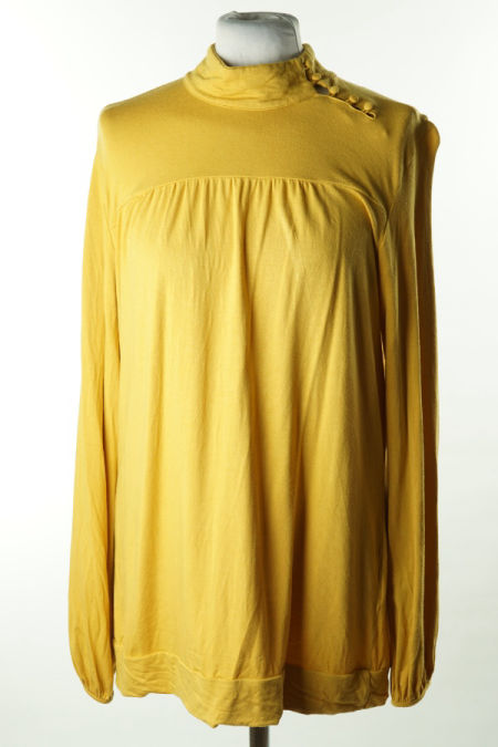 Bluzka z długim rękawem żółta