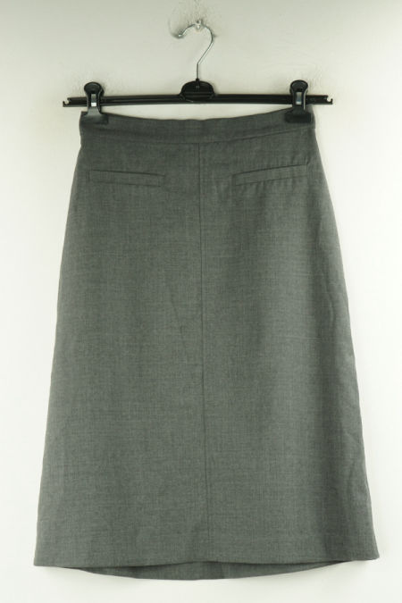 Spódnica szara z wełną (98%)