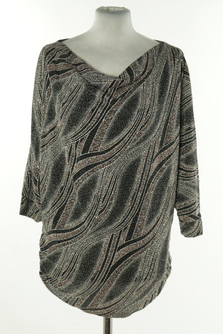 Bluzka czarna brokatowa