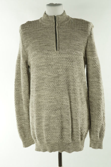 Sweter beżowy melanż