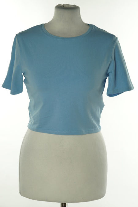 Top niebieski gładki