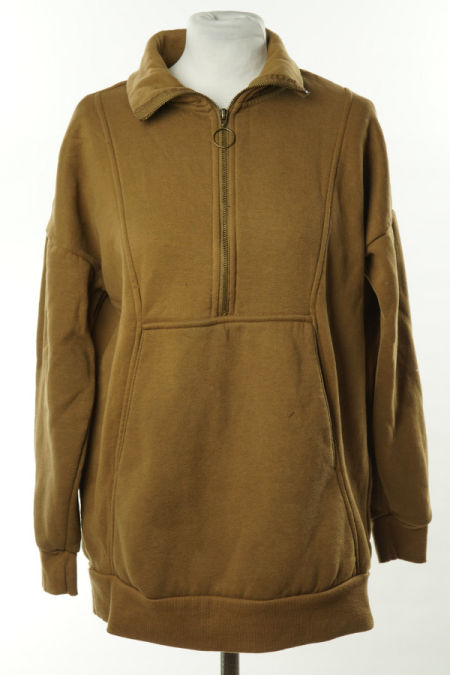 Bluza brązowa z suwakiem