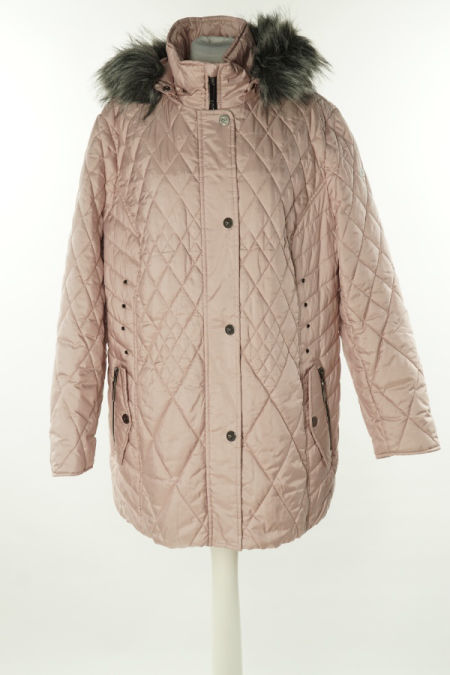 Kurtka różowa pikowana