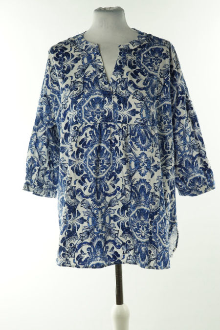 Bluzka koszulowa wzorzysta 