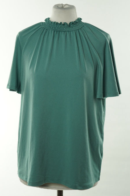 Bluzka miętowa ze stójką