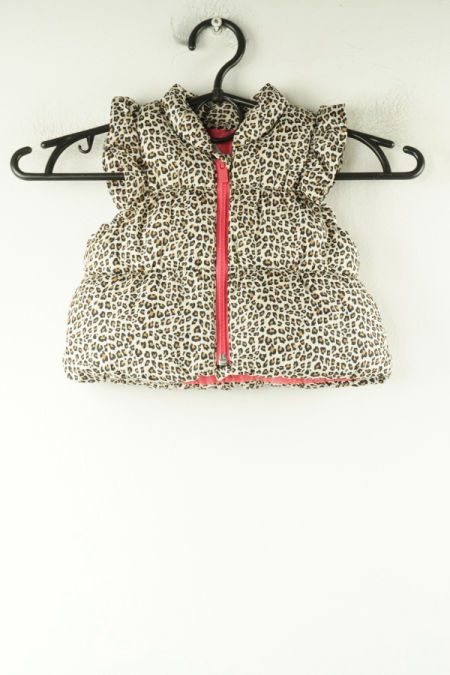 Kamizelka / bezrękawnik puchowy w panterkę 