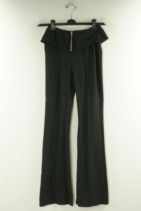 Spodnie czarne z baskinką