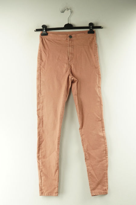 Spodnie łososiowe jeansowe